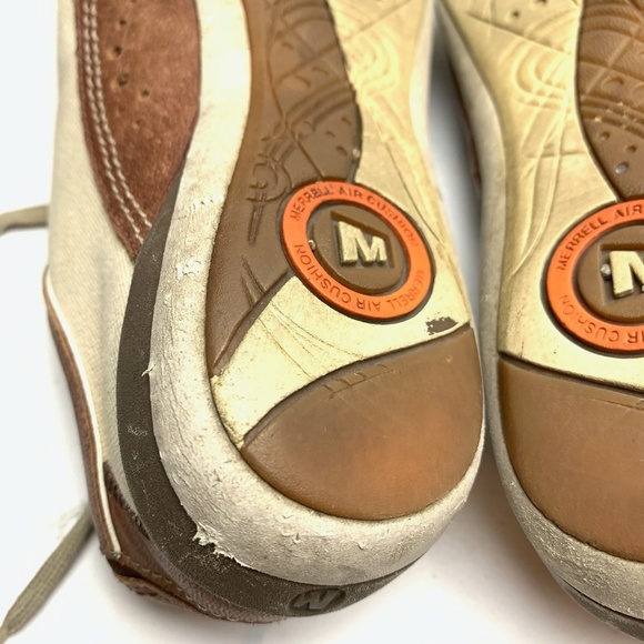 MERRELL PIROUETTE Brown Leather Canvas Shoes sz 6 - Picture 12 of 12